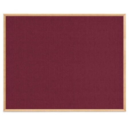 United Visual Products Wood Combo Board, 72"x48", Walnut/White Porcelain & Rubber UVDECORK7248OAK-WALNUT-WHTPORC-RUBBER